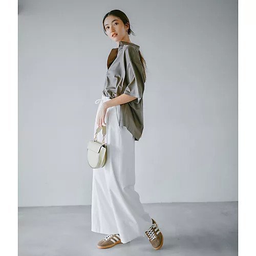 【スアデオ/suadeo】の涼感タック入りワイドパンツ 人気、トレンドファッション・服の通販 founy(ファニー) 　ファッション　Fashion　レディースファッション　Fashion for Women　パンツ　Pants & Trousers　洗える　Machine Washable　ギャザー　Gathered, Ruffled　吸水　Absorbent, Quick-Dry　ストレッチ　Stretch, Stretchy Fabric　スポーツ　Sports, Activewear　ドローコード　Drawcord, Drawstring Cord　フリル　Frill, Ruffle　ワイド　Wide, Wide Fit　夏　Summer　エレガント 上品　Elegant　other-2|ID: prp329100003917530 ipo3291000000034504985