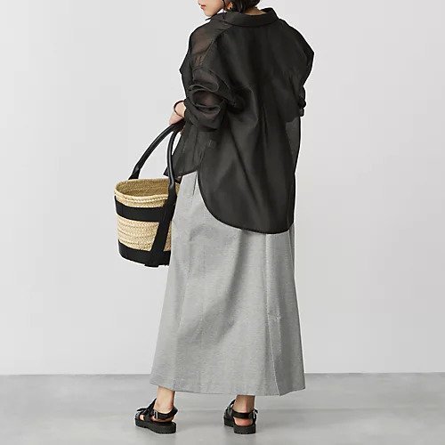 【エムセブンデイズ/M7days】の【コラボ】オーガンジーシアーシャツ 人気、トレンドファッション・服の通販 founy(ファニー) 　ファッション　Fashion　レディースファッション　Fashion for Women　トップス・カットソー　Cut & Sew Tops　シャツ・ブラウス・オフィスカジュアル　Elegant Blouses & Button-Ups　カフス　Cuff Design　ギャザー　Gathered, Ruffled　コラボ　Collaboration, Collab　シアー　Sheer, See-Through　洗える　Machine Washable　other-3|ID: prp329100003920113 ipo3291000000031302918