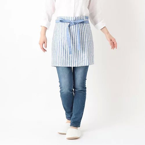 【トゥーワントゥーキッチンストア/212 KITCHEN STORE / GOODS】のリネンストライプ カフェエプロン WH BL インテリア・キッズ・メンズ・レディースファッション・服の通販 founy(ファニー) https://founy.com/ おすすめ Recommend ショート Short シンプル Simple ストライプ Stripe スマート Smart ベーシック Basic リネン Linen |ID: prp329100003920288 ipo3291000000029589217