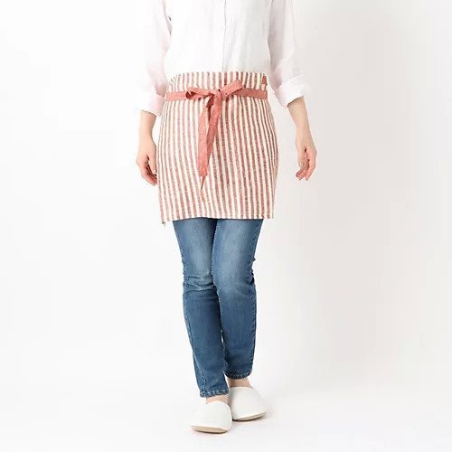 【トゥーワントゥーキッチンストア/212 KITCHEN STORE / GOODS】のリネンストライプ カフェエプロン WH RE 人気、トレンドファッション・服の通販 founy(ファニー) 　おすすめ　Recommend　ショート　Short　シンプル　Simple　ストライプ　Stripe　スマート　Smart　ベーシック　Basic　リネン　Linen　 other-1|ID: prp329100003920289 ipo3291000000029589222