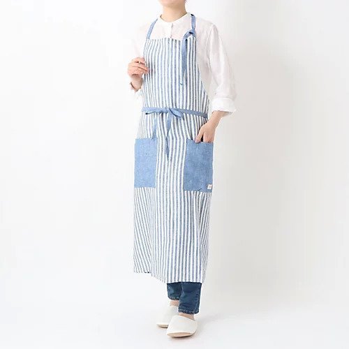 【トゥーワントゥーキッチンストア/212 KITCHEN STORE / GOODS】のリネンストライプ フルエプロン ホルターネック WH BL インテリア・キッズ・メンズ・レディースファッション・服の通販 founy(ファニー) https://founy.com/ シンプル Simple ストライプ Stripe スマート Smart ベーシック Basic ポケット Pocket リネン Linen ループ Loop ワンポイント One Point |ID: prp329100003920291 ipo3291000000029589239