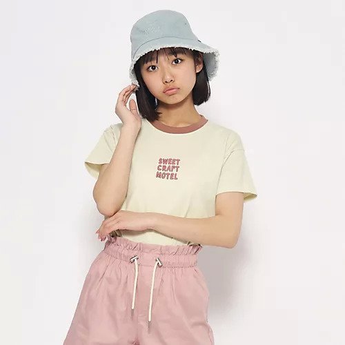 【ピンク ラテ/PINK-latte / KIDS】のリンガー配色コンパクトTシャツ インテリア・キッズ・メンズ・レディースファッション・服の通販 founy(ファニー) https://founy.com/ ファッション Fashion キッズファッション KIDS おすすめ Recommend インナー Inner カーゴパンツ Cargo Pants キャラクター Character コンパクト Compact デニム Denim プリント Print |ID: prp329100003927277 ipo3291000000029586624