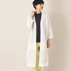 【デッサン/Dessin】のロングシアーカーディガン 人気、トレンドファッション・服の通販 founy(ファニー) ファッション Fashion レディースファッション WOMEN トップス・カットソー Tops/Tshirt カーディガン Cardigans シアー Sheer スマート Smart チェック Check ロング Long |ID:prp329100003927995