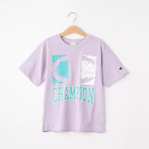 【シューラルー/SHOO LA RUE / KIDS】の【Champion】ペイントロゴTシャツ インテリア・キッズ・メンズ・レディースファッション・服の通販 founy(ファニー) https://founy.com/ ファッション Fashion キッズファッション KIDS スマート Smart プリント Print 半袖 Short Sleeve |ID: prp329100003928136 ipo3291000000029586726