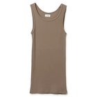 【シオタ/CIOTA】のRibbed Tank Top Dark Beige|ID: prp329100003934434 ipo3291000000027523346