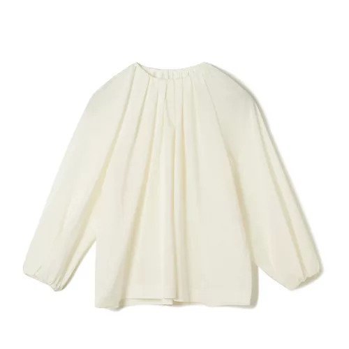 【イーバイエクラ/E by eclat】のブラウス見えカットソー インテリア・キッズ・メンズ・レディースファッション・服の通販 founy(ファニー) 　ファッション　Fashion　レディースファッション　Fashion for Women　トップス・カットソー　Cut & Sew Tops　シャツ・ブラウス・オフィスカジュアル　Elegant Blouses & Button-Ups　カットソー・ベーシックTシャツ　Cut-and-Sewn Tops / Stretch Tees & Basics　エレガント 上品　Elegant　カットソー　Cut and Sewn Top　ギャザー　Gathered, Ruffled　ドレープ　Drape, Draping Fabric　洗える　Machine Washable　ホワイト|ID: prp329100003934445 ipo3291000000035920209