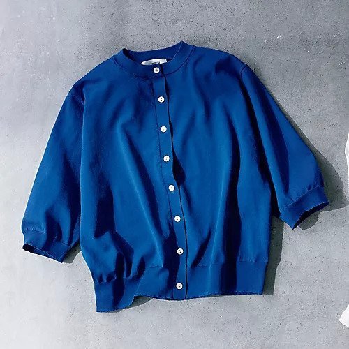 【イーバイエクラ/E by eclat】のクルーネック半袖カーディガン 人気、トレンドファッション・服の通販 founy(ファニー) 　ファッション　Fashion　レディースファッション　WOMEN　トップス・カットソー　Tops/Tshirt　カーディガン　Cardigans　カーディガン　Cardigan　半袖　Short Sleeve　夏　Summer　洗える　Washable　other-2|ID: prp329100003934457 ipo3291000000031902522
