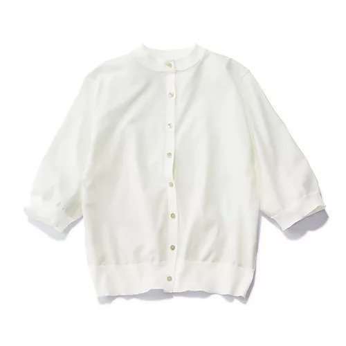 【イーバイエクラ/E by eclat】のクルーネック半袖カーディガン 人気、トレンドファッション・服の通販 founy(ファニー) ファッション Fashion レディースファッション Fashion for Women トップス・カットソー Cut & Sew Tops カーディガン・羽織り Layered Style Cardigans カーディガン Cardigan, Knitwear 半袖 Short Sleeve, Half Sleeve 夏 Summer 洗える Machine Washable other-2|ID: prp329100003934457 ipo3291000000035910407