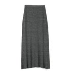 【エクラ/eclat】の【徳原文子さん別注】リネン100%ワイドリブスカート チャコール|ID: prp329100003934460 ipo3291000000034956162
