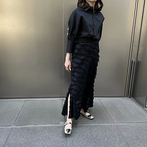 【エクラ/eclat】の【宮崎桃代さん別注】フリンジスカート 人気、トレンドファッション・服の通販 founy(ファニー) ファッション Fashion レディースファッション Fashion for Women スカート Skirts シアー Sheer, See-Through スリット Slit, Slit Detail バランス Balance, Style Balance フェミニン Feminine, Girly フリンジ Fringe, Tassel 別注 Limited Edition, Custom Order 春 Spring other-2|ID: prp329100003934461 ipo3291000000034229246