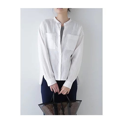 【ヒューマンウーマン/HUMAN WOMAN】のハードマンリネンブラウス 人気、トレンドファッション・服の通販 founy(ファニー) 　ファッション　Fashion　レディースファッション　Fashion for Women　トップス・カットソー　Cut & Sew Tops　シャツ・ブラウス・オフィスカジュアル　Elegant Blouses & Button-Ups　おすすめ　Recommended / Our Picks　カフス　Cuff Design　シアー　Sheer, See-Through　スタンダード　Standard, Basic　パッチ　Patch, Appliqué　フロント　Front, Front Design　ボックス　Boxy, Box Shape　ポケット　Pocket, Pocket Detail　リネン　Linen, Linen Fabric　エレガント 上品　Elegant　人気　Popular, Best Seller　夏　Summer　定番　Standard, Basic Item　 other-1|ID: prp329100003938920 ipo3291000000026218458