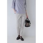 【ヒューマンウーマン/HUMAN WOMAN】のサテンストレッチスリムパンツ ライトグレー|ID: prp329100003939014 ipo3291000000034910752