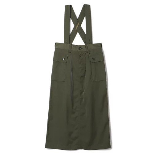 【オブラダ/Oblada】の【洗える】MILITARY SKIRT インテリア・キッズ・メンズ・レディースファッション・服の通販 founy(ファニー) 　ファッション　Fashion　レディースファッション　WOMEN　スカート　Skirt　サスペンダー　Suspenders　シンプル　Simple　ボーイズ　Boys　洗える　Washable　KHAKI|ID: prp329100003942630 ipo3291000000030965350