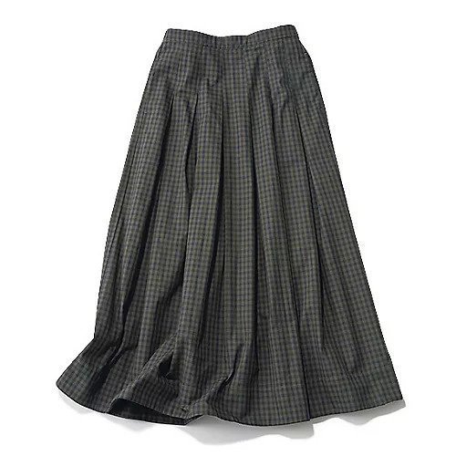 【トゥエルブクローゼット/12closet】の【コラボ】【洗える】撥水ギンガムチェックスカート 人気、トレンドファッション・服の通販 founy(ファニー) 　ファッション　Fashion　レディースファッション　Fashion for Women　スカート　Skirts　ギャザー　Gathered, Ruffled　ギンガム　Gingham, Gingham Fabric　コラボ　Collaboration, Collab　コンパクト　Compact, Small Size　チェック　Check, Plaid, Tartan　バランス　Balance, Style Balance　フレア　Flare, Flared　ロング　Long, Long-Length　洗える　Machine Washable　 other-1|ID: prp329100003942631 ipo3291000000034956184