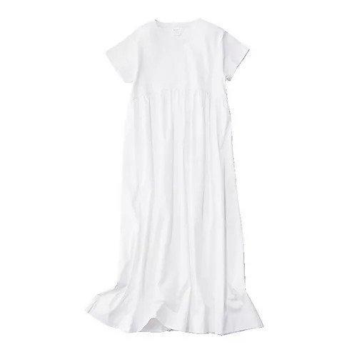 【トゥエルブクローゼット/12closet】の【洗える】ウエストリボンつき異素材切替ワンピース 人気、トレンドファッション・服の通販 founy(ファニー) 　ファッション　Fashion　レディースファッション　Fashion for Women　ワンピース　Dresses　ギャザー　Gathered, Ruffled　フレンチ　French, French Style　リボン　Ribbon, Bow　切替　Switching, Contrast Panel　春　Spring　洗える　Machine Washable　 other-1|ID: prp329100003942641 ipo3291000000034941801