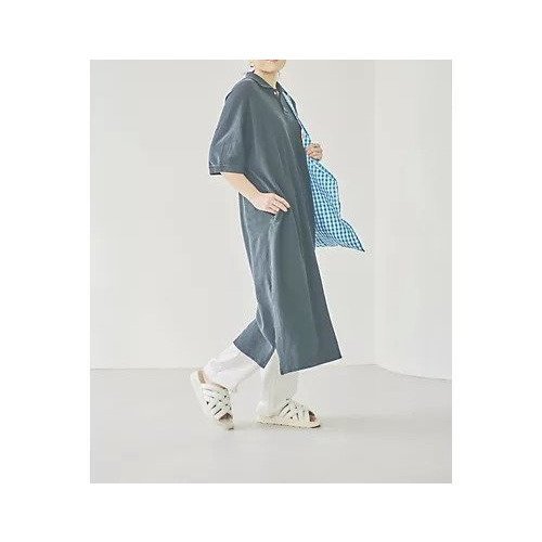 【レミレリーフ/REMI RELIEF】の【LEE DAYS別注】【洗える】ヴィンテージ調 16-ラフィー鹿の子ワンピース 人気、トレンドファッション・服の通販 founy(ファニー) 　ファッション　Fashion　レディースファッション　Fashion for Women　ワンピース　Dresses　スリット　Slit, Slit Detail　ポロシャツ　Polo Shirt, Collared Tee　ヴィンテージ　Vintage Style　再入荷　Restock / Back in Stock　別注　Limited Edition, Custom Order　洗える　Machine Washable　鹿の子　Piqué, Kanoko Fabric　other-3|ID: prp329100003942643 ipo3291000000032703906