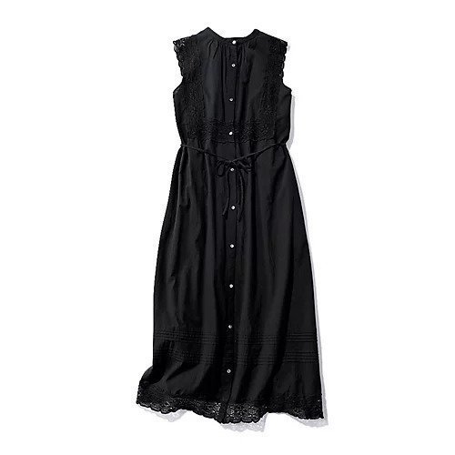 【トゥエルブクローゼット/12closet】の【DEAR DAYS】【洗える】上質2WAYレースワンピース インテリア・キッズ・メンズ・レディースファッション・服の通販 founy(ファニー) 　ファッション　Fashion　レディースファッション　WOMEN　ワンピース　Dress　インド　India　ノースリーブ　No Sleeve　リボン　Ribbon　レース　Race　洗える　Washable　ブラック|ID: prp329100003942657 ipo3291000000031901433
