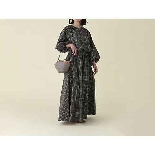 【トゥエルブクローゼット/12closet】の【コラボ】【洗える】撥水チェックワンピース 人気、トレンドファッション・服の通販 founy(ファニー) 　ファッション　Fashion　レディースファッション　Fashion for Women　ワンピース　Dresses　5月号　May Issue　イエロー　Yellow　コラボ　Collaboration, Collab　シャーリング　Shirring, Ruched　スリット　Slit, Slit Detail　チェック　Check, Plaid, Tartan　ポケット　Pocket, Pocket Detail　夏　Summer　春　Spring　洗える　Machine Washable　秋　Autumn　other-3|ID: prp329100003942664 ipo3291000000034942145