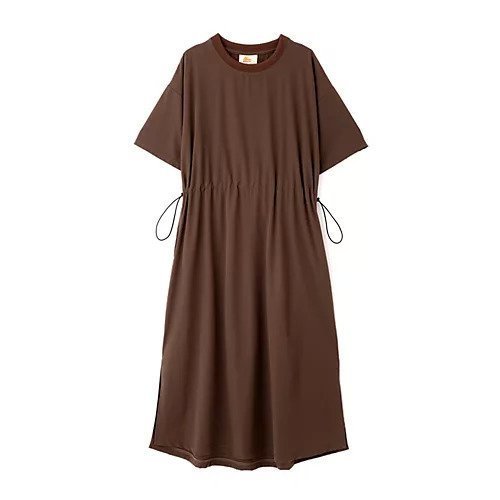 【ヒューマンウーマン/HUMAN WOMAN】のTシャツワンピース 人気、トレンドファッション・服の通販 founy(ファニー) 　ファッション　Fashion　レディースファッション　Fashion for Women　ワンピース　Dresses　シャツワンピース / 1枚で着映えコーデ　Shirt Dresses　おすすめ　Recommended / Our Picks　コラボ　Collaboration, Collab　スタンダード　Standard, Basic　ストレッチ　Stretch, Stretchy Fabric　スピンドル　Spindle, Drawcord　スリット　Slit, Slit Detail　モノトーン　Monotone, Black and White　別注　Limited Edition, Custom Order　other-3|ID: prp329100003951951 ipo3291000000031293998