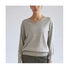 【ドレスハーセルフ/DRESS HERSELF】のセーター/シルクコットン[Vネック] 人気、トレンドファッション・服の通販 founy(ファニー) ファッション Fashion レディースファッション Fashion for Women トップス・カットソー Cut & Sew Tops Vネックトップス V-Neck Tops / V-Cut Neckline Shirts ショルダー Shoulder, Shoulder Strap シルク Silk, 100% Silk シンプル Simple, Minimal セーター Sweater, Knitwear ドロップ Drop Shoulder, Dropped Style リラックス Relax, Relaxed Fit thumbnail 杢グレー|ID: prp329100003951952 ipo3291000000035914092