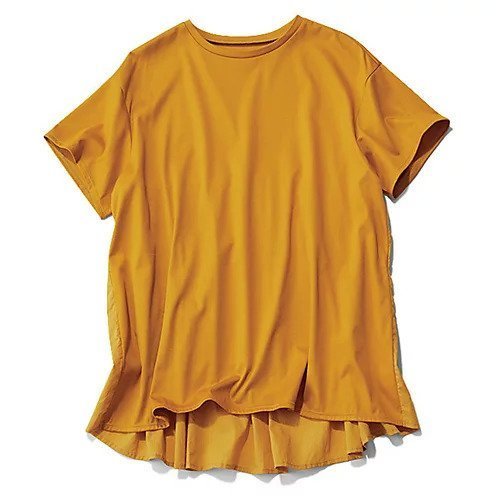 【トゥエルブクローゼット/12closet】の【洗える】バックフレアT インテリア・キッズ・メンズ・レディースファッション・服の通販 founy(ファニー) 　ファッション　Fashion　レディースファッション　Fashion for Women　バッグ　Bags　カットソー　Cut and Sewn Top　ドッキング　Docking, Mixed Material　フレア　Flare, Flared　人気　Popular, Best Seller　洗える　Machine Washable　マスタード|ID: prp329100003956654 ipo3291000000034952746