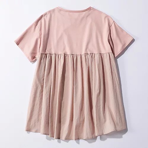 【トゥエルブクローゼット/12closet】の【洗える】バックフレアT 人気、トレンドファッション・服の通販 founy(ファニー) 　ファッション　Fashion　レディースファッション　Fashion for Women　バッグ　Bags　カットソー　Cut and Sewn Top　ドッキング　Docking, Mixed Material　フレア　Flare, Flared　人気　Popular, Best Seller　洗える　Machine Washable　other-2|ID: prp329100003956654 ipo3291000000034952747