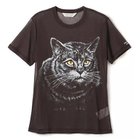 【ビューティフル ピープル/beautiful people】のsheer jersey huge cat print T-shirt black|ID: prp329100003959341 ipo3291000000026100057