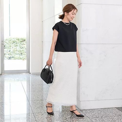 【エムセブンデイズ フォー プチ/M7days for petit】のサマーツイード調Iラインスカート 人気、トレンドファッション・服の通販 founy(ファニー) ファッション Fashion レディースファッション Fashion for Women スカート Skirts オケージョン Occasion Wear コラボ Collaboration, Collab コンパクト Compact, Small Size サマー Summer, Summer Style ツイード Twill, Twill Weave トレンド Trend, Trending Now バランス Balance, Style Balance ビジネス 仕事 通勤 Business / Work / Commuting 秋 Autumn other-2|ID: prp329100003959354 ipo3291000000034617929