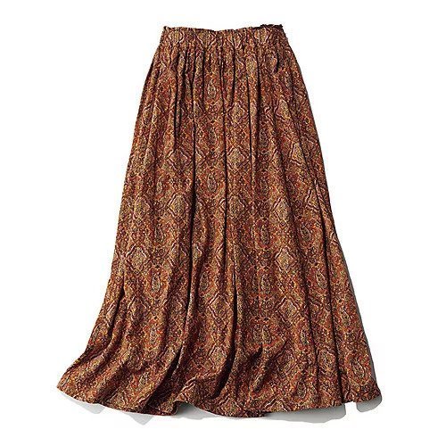 【シップス フォー ウィメン/SHIPS】の【Marisol別注】UHURUスカート インテリア・キッズ・メンズ・レディースファッション・服の通販 founy(ファニー) 　ファッション　Fashion　レディースファッション　WOMEN　スカート　Skirt　オレンジ　Orange　シルバー　Silver　シンプル　Simple　パープル　Purple　ペイズリー　Paisley　マキシ　Maxi　別注　Special Order　夏　Summer　洗える　Washable　秋　Autumn/Fall　ブラウン|ID: prp329100003962360 ipo3291000000030965303