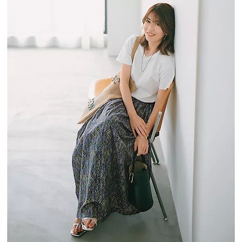 【シップス フォー ウィメン/SHIPS】の【Marisol別注】UHURUスカート 人気、トレンドファッション・服の通販 founy(ファニー) 　ファッション　Fashion　レディースファッション　WOMEN　スカート　Skirt　オレンジ　Orange　シルバー　Silver　シンプル　Simple　パープル　Purple　ペイズリー　Paisley　マキシ　Maxi　別注　Special Order　夏　Summer　洗える　Washable　秋　Autumn/Fall　other-3|ID: prp329100003962360 ipo3291000000031256901