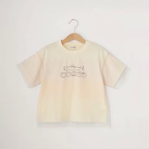 【シューラルー/SHOO LA RUE / KIDS】の【すみっコぐらし】チュール重ねTシャツ インテリア・キッズ・メンズ・レディースファッション・服の通販 founy(ファニー) 　ファッション　Fashion　キッズファッション　KIDS　おすすめ　Recommend　キャラクター　Character　グラデーション　Gradation　スマート　Smart　チュール　Tulle　フロント　Front　プリント　Print　アイボリー|ID: prp329100003962411 ipo3291000000029587210