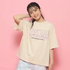 【ピンク ラテ/PINK-latte / KIDS】の【接触冷感】発泡プリントカレッジロゴTシャツ ベージュ|ID: prp329100003963991 ipo3291000000029990300