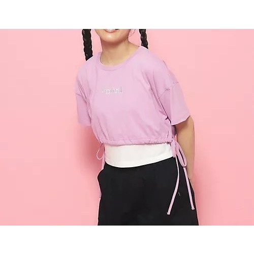 【ピンク ラテ/PINK-latte / KIDS】の【2点SET】裾リボンガーリーTシャツセット インテリア・キッズ・メンズ・レディースファッション・服の通販 founy(ファニー) 　ファッション　Fashion　キッズファッション　KIDS　おすすめ　Recommend　インナー　Inner　ガーリー　Girly　タンク　Tank　テレコ　Tereko　リボン　Ribbon　ピンク|ID: prp329100003963995 ipo3291000000029679842