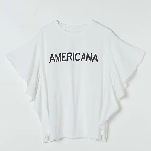 【マイカ ディール/MICA & DEAL】の【HPS別注】”AMERICANA”frill tee インテリア・キッズ・メンズ・レディースファッション・服の通販 founy(ファニー) 　ファッション　Fashion　レディースファッション　WOMEN　コラボ　Collaboration　シルク　Silk　フリル　Frills　別注　Special Order　洗える　Washable　ホワイト|ID: prp329100003965131 ipo3291000000026137211