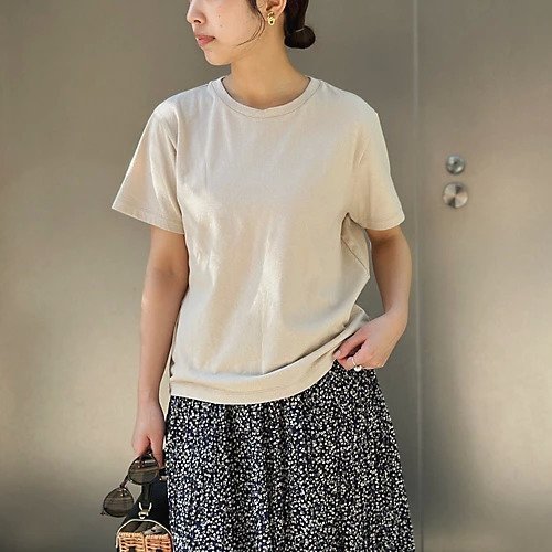 【スアデオ/suadeo】のコットン混ブークレーTシャツ 人気、トレンドファッション・服の通販 founy(ファニー) 　ファッション　Fashion　レディースファッション　WOMEN　トップス・カットソー　Tops/Tshirt　シャツ/ブラウス　Shirts/Blouses　ロング / Tシャツ　T-Shirts　コンパクト　Compact　シンプル　Simple　ループ　Loop　エレガント 上品　Elegant　洗える　Washable　other-3|ID: prp329100003965132 ipo3291000000031301564