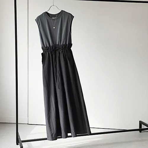 【スアデオ/suadeo】のドッキングワンピース 人気、トレンドファッション・服の通販 founy(ファニー) 　ファッション　Fashion　レディースファッション　Fashion for Women　ワンピース　Dresses　ギャザー　Gathered, Ruffled　コンパクト　Compact, Small Size　吸水　Absorbent, Quick-Dry　スリーブ　Sleeve, Long Sleeve / Short Sleeve　ドッキング　Docking, Mixed Material　フェミニン　Feminine, Girly　フラップ　Flap, Flap Pocket　フレア　Flare, Flared　フレンチ　French, French Style　ポケット　Pocket, Pocket Detail　マキシ　Maxi, Full Length　リボン　Ribbon, Bow　夏　Summer　旅行　Travel　other-2|ID: prp329100003965175 ipo3291000000034942157