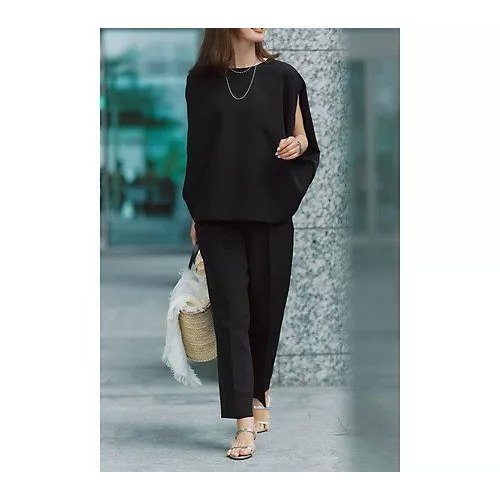 【エムセブンデイズ/M7days】のとろみ細見えスリットトップス 人気、トレンドファッション・服の通販 founy(ファニー) 　ファッション　Fashion　レディースファッション　Fashion for Women　トップス・カットソー　Cut & Sew Tops　とろみ　Fluid, Flowy Fabric　オケージョン　Occasion Wear　スリット　Slit, Slit Detail　セットアップ　Set-Up, Coordinated Outfit　人気　Popular, Best Seller　ビジネス 仕事 通勤　Business / Work / Commuting　洗える　Machine Washable　other-2|ID: prp329100003969810 ipo3291000000033246507