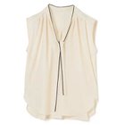 【エムセブンデイズ/M7days】のさらふわパイピングボウタイブラウス エクリュ×ブラック1|ID: prp329100003969816 ipo3291000000035664415