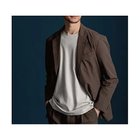 【ザ ショップ ティーケー/THE SHOP TK / MEN】の【吸水速乾/セットアップ可】シアサッカーメッシュジャケット ブラウン|ID: prp329100003969972 ipo3291000000028815285