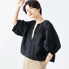 【リエミラー/Rie Miller】の2WAYドロストリングスリーブブラウス 人気、トレンドファッション・服の通販 founy(ファニー) ファッション Fashion レディースファッション WOMEN トップス・カットソー Tops/Tshirt シャツ/ブラウス Shirts/Blouses 2024年 2024 2024春夏・S/S Ss,Spring/Summer,2024 テクスチャー Texture リボン Ribbon 人気 Popularity |ID:prp329100003971470