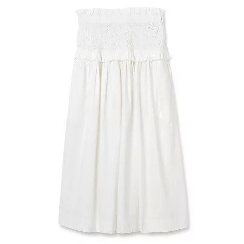 【シー ニューヨーク/Sea NEW YORK】のCasey Hand Smocked Skirt (D2) インテリア・キッズ・メンズ・レディースファッション・服の通販 founy(ファニー) 　ファッション　Fashion　レディースファッション　WOMEN　スカート　Skirt　2023年　2023　2023春夏・S/S　Ss,Spring/Summer,2023　ギャザー　Gather　チェック　Check　フリル　Frills　ロング　Long　EGGSHELL|ID: prp329100003972993 ipo3291000000026195667