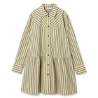 【ガニー/GANNI】のStripe Cotton Mini Shirt Dress Frost Gray|ID: prp329100003973059 ipo3291000000026761772