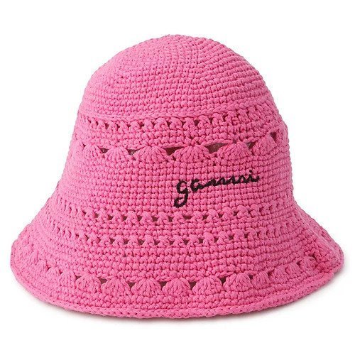 【ガニー/GANNI】のCotton Crochet Bucket Hat Solid インテリア・キッズ・メンズ・レディースファッション・服の通販 founy(ファニー) https://founy.com/ ファッション Fashion レディースファッション WOMEN 帽子 Hats 2023年 2023 2023春夏・S/S Ss,Spring/Summer,2023 クロシェ Crochet |ID: prp329100003973190 ipo3291000000026197813