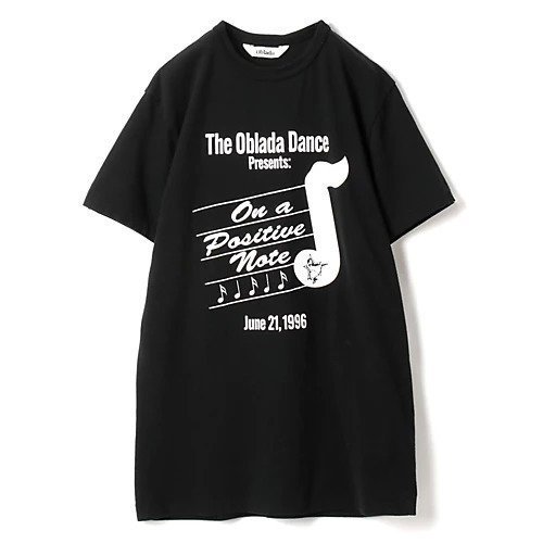 【オブラダ/Oblada】のNOTE TEE インテリア・キッズ・メンズ・レディースファッション・服の通販 founy(ファニー) 　ファッション　Fashion　レディースファッション　WOMEN　バランス　Balance　ヴィンテージ　Vintage　洗える　Washable　BLACK|ID: prp329100003975320 ipo3291000000029317614