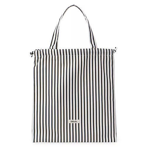 【オブラダ/Oblada】のOBLADA SACK TOTE(STRIPE) インテリア・キッズ・メンズ・レディースファッション・服の通販 founy(ファニー) 　ファッション　Fashion　レディースファッション　WOMEN　バッグ　Bag　スクエア　Square　ストライプ　Stripe　今季　This Season　巾着　Purse　旅行　Travel　BLACK|ID: prp329100003975364 ipo3291000000029318482