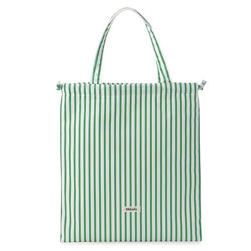 【オブラダ/Oblada】のOBLADA SACK TOTE(STRIPE) インテリア・キッズ・メンズ・レディースファッション・服の通販 founy(ファニー) 　ファッション　Fashion　レディースファッション　WOMEN　バッグ　Bag　スクエア　Square　ストライプ　Stripe　今季　This Season　巾着　Purse　旅行　Travel　GREEN|ID: prp329100003975364 ipo3291000000029318483