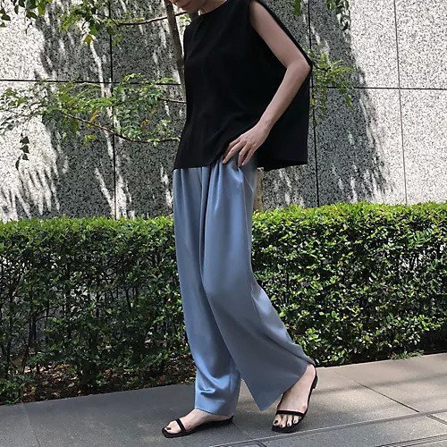 【イーバイエクラ/E by eclat】の【とろみ】華奢見えノースリーブ 人気、トレンドファッション・服の通販 founy(ファニー) 　ファッション　Fashion　レディースファッション　Fashion for Women　トップス・カットソー　Cut & Sew Tops　キャミソール&ノースリーブ　Camisoles & Sleeveless Tops　とろみ　Fluid, Flowy Fabric　ノースリーブ　Sleeveless, No-Sleeve　ボックス　Boxy, Box Shape　洗える　Machine Washable　other-3|ID: prp329100003979254 ipo3291000000031301406