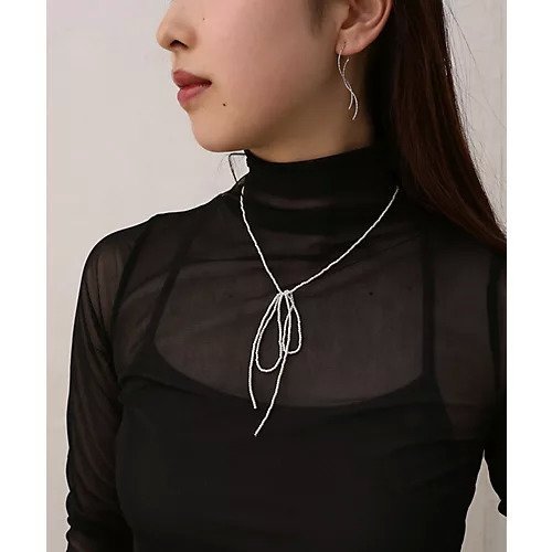 【コレカラ/collecala】のビーズリボンネックレス/チョーカー 人気、トレンドファッション・服の通販 founy(ファニー) 　ファッション　Fashion　レディースファッション　Fashion for Women　ジュエリー　Jewelry　ネックレス　Necklaces & Pendants　トレンド　Trend, Trending Now　ネックレス　Necklace, Pendant Necklace　パール　Pearl, Pearl Accent　フォルム　Silhouette, Form　リボン　Ribbon, Bow　二次会　After Party　今季　This Season, Current Season　結婚式　Wedding　 other-1|ID: prp329100003979270 ipo3291000000026246616