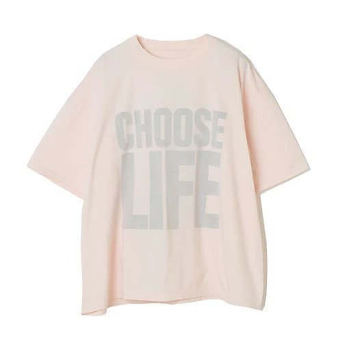 【エクラ/eclat】のスローガンTシャツ インテリア・キッズ・メンズ・レディースファッション・服の通販 founy(ファニー) 　ファッション　Fashion　レディースファッション　WOMEN　トップス・カットソー　Tops/Tshirt　シャツ/ブラウス　Shirts/Blouses　ロング / Tシャツ　T-Shirts　デニム　Denim　フェミニン　Feminine　プリント　Print　エレガント 上品　Elegant　別注　Special Order　洗える　Washable　(別注)ピンク|ID: prp329100003980157 ipo3291000000031902490