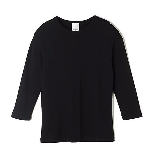 【ラスパイユ/raspail】の七分袖リブカットソー 人気、トレンドファッション・服の通販 founy(ファニー) 　ファッション　Fashion　レディースファッション　WOMEN　トップス・カットソー　Tops/Tshirt　カットソー　Cut and Sewn　インナー　Inner　フィット　Fit　ボーダー　Border　洗える　Washable　 other-1|ID: prp329100003980160 ipo3291000000026256039